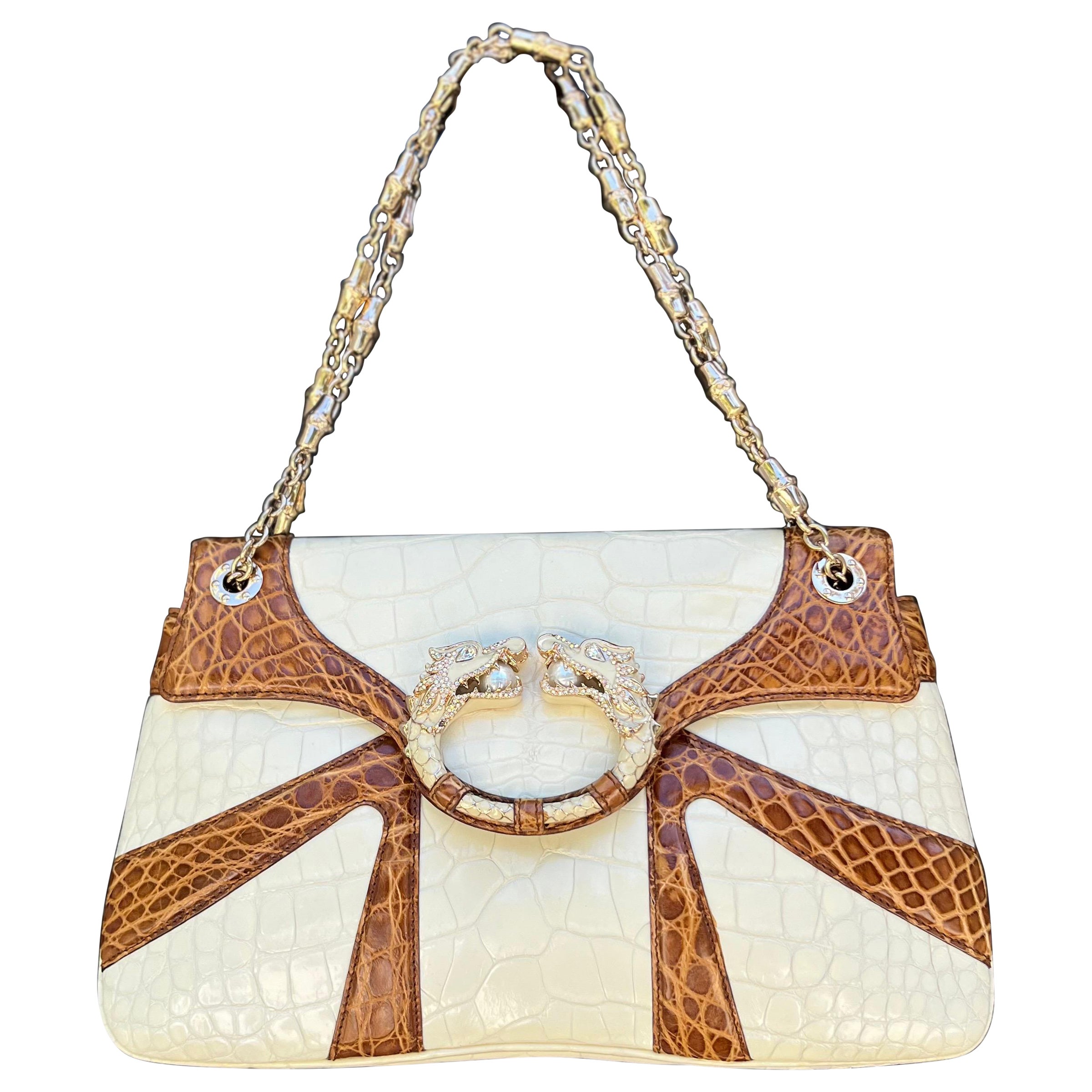 Borsa Gucci Dragon - Tom Ford Era, FW 2004 - Pelle di coccodrillo