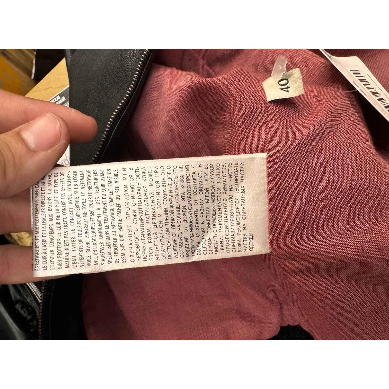 Bomber in pelle con ricamo a forma di libellula di Gucci - IT40/S in vendita 1