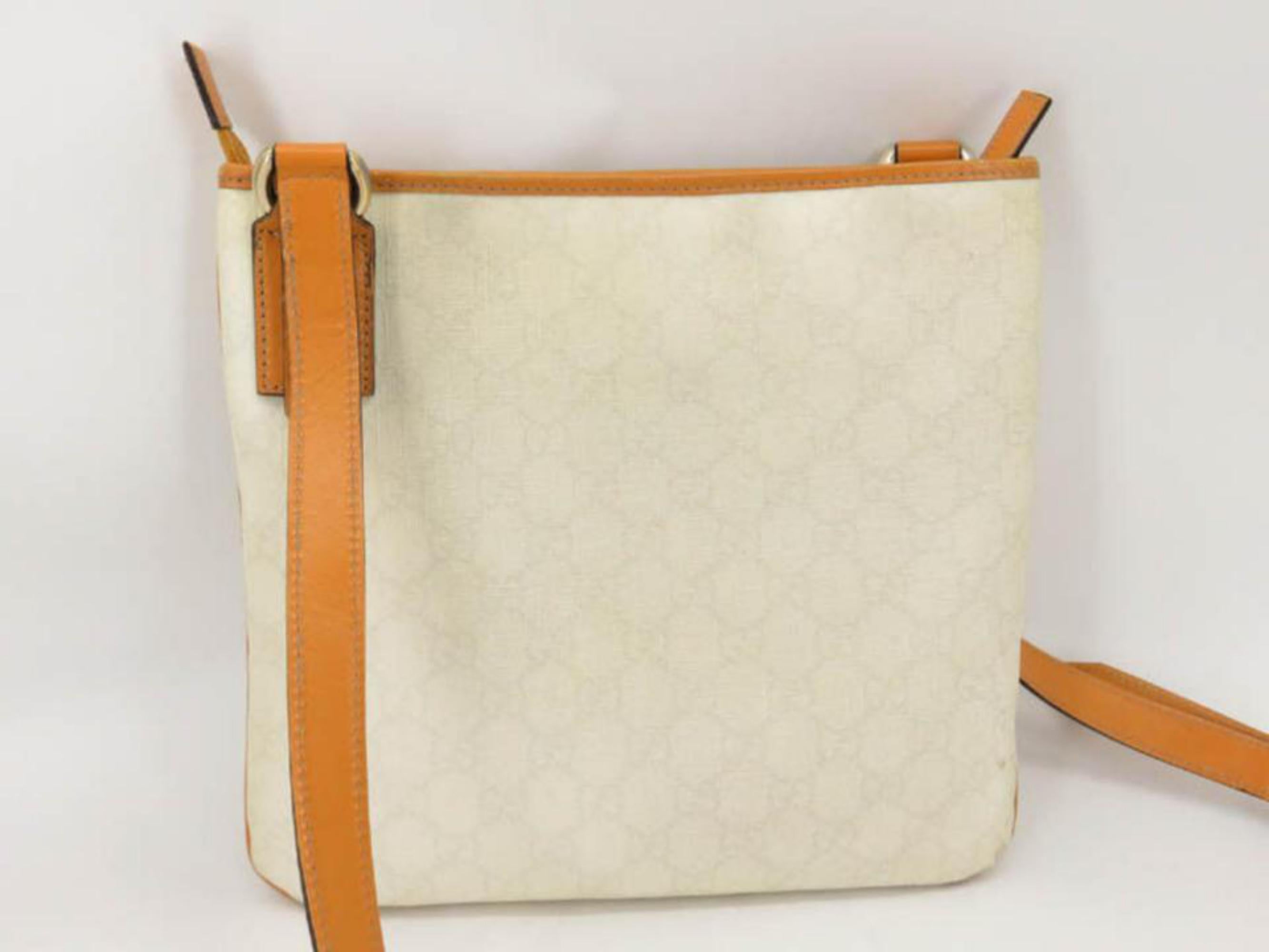 Women's Gucci Dragonfly Star Messenger 867201 Ivory Coated Canvas Cross Body Bag For Sale