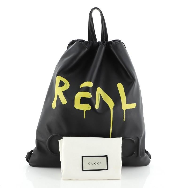 gucci drawstring backpack