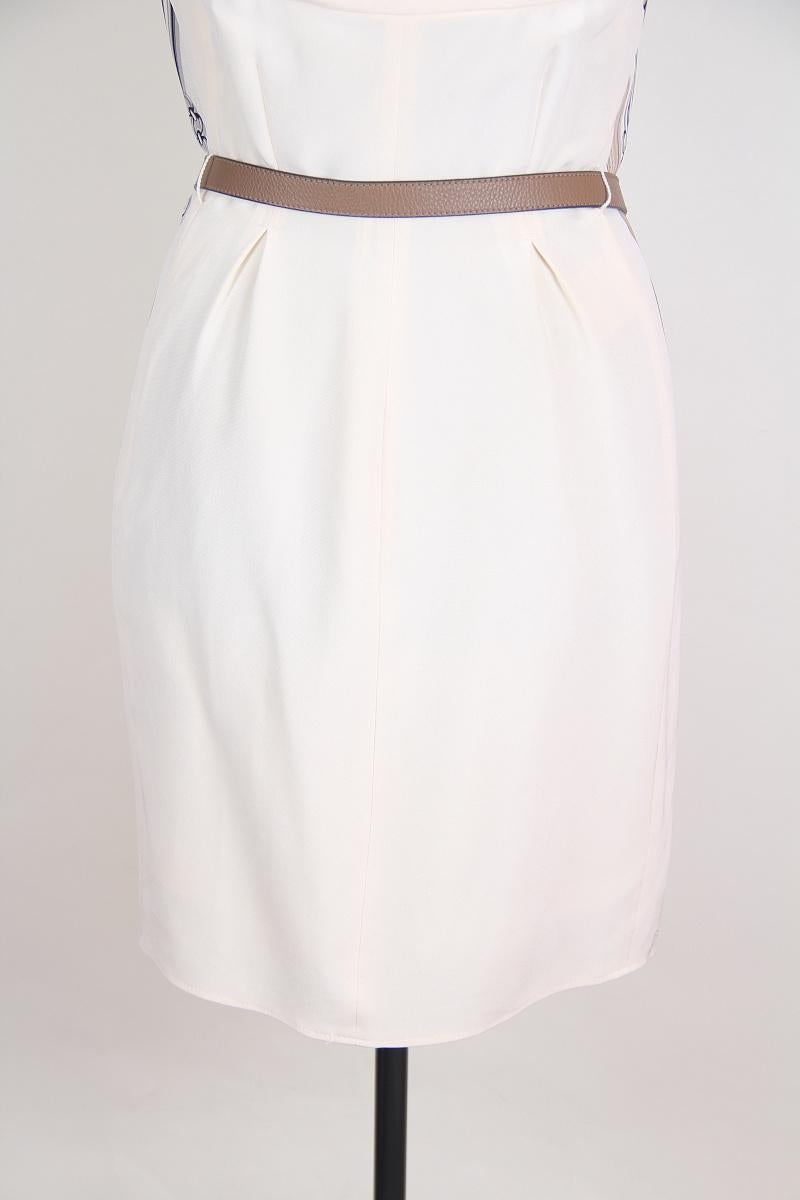 Gucci Kleid Cruise 2011 Sattlerei Print / Hochzeitskleid Kette Printed Silk im Angebot 12