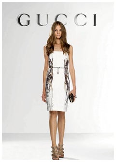 Gucci Dress Cruise 2011 Saddlery Print / wedding dress Chain Printed Silk