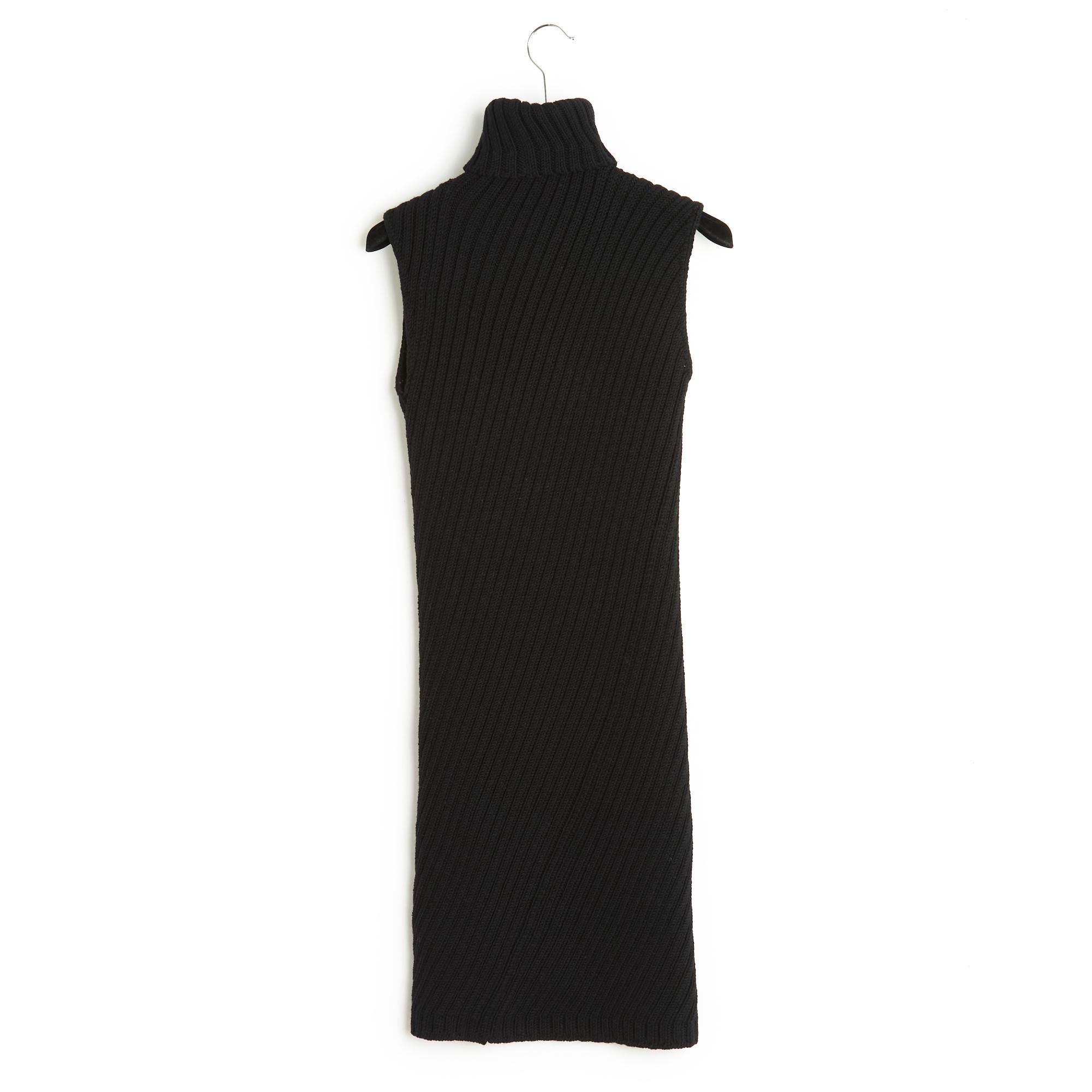 Women's or Men's Gucci Dress Mini Black Soft Knit Maxi S For Sale