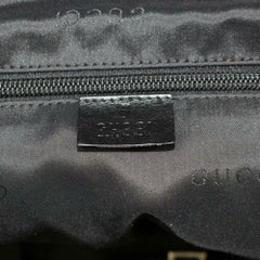 Gucci Duffle Rolling Luggage 870594 Black Coated Canvas Weekend/Travel Bag