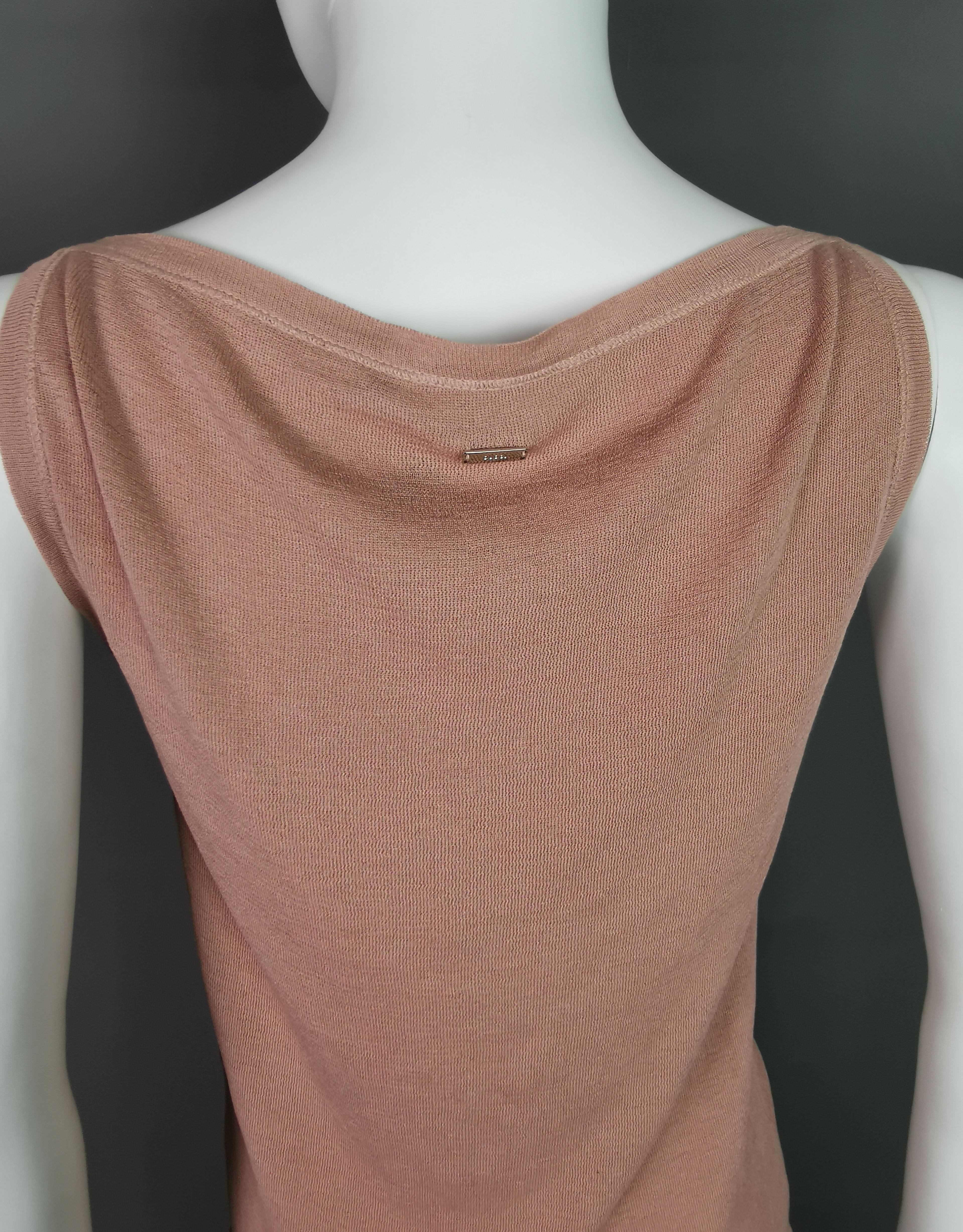 Gucci Dusky pink tank top, Silk blend  For Sale 4