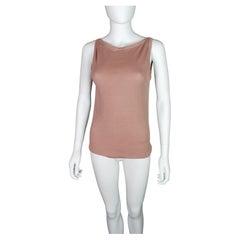 Dusky Rosa Tank-Top aus Seidenmischung von Gucci 