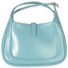 Gucci Dusty Azure Boarded Dyana Lux Calfskin Mini Jackie 1961 Hobo