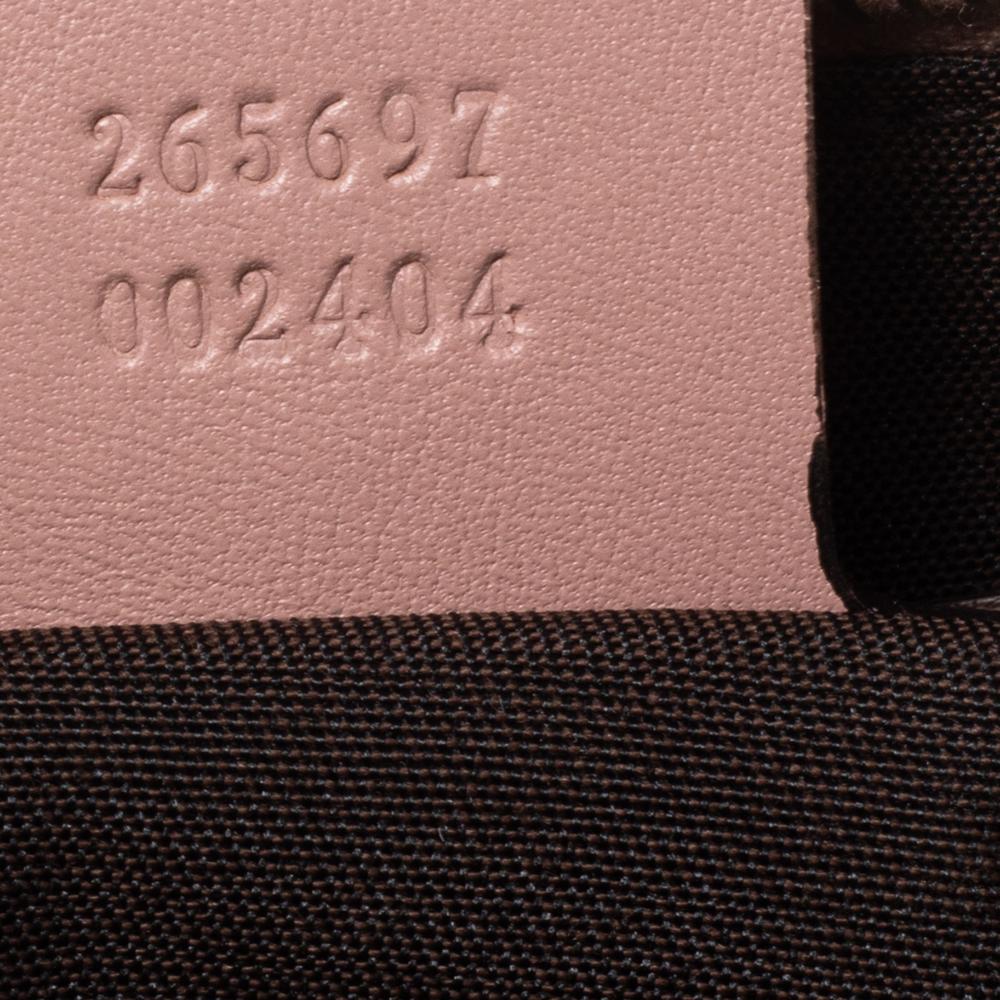 Gucci Rosa Polvere Guccissima Borsa Media Joy Boston in Pelle 6