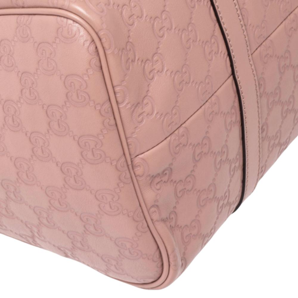 Gucci Dusty Pink Guccissima Leather Medium Joy Boston Bag 1