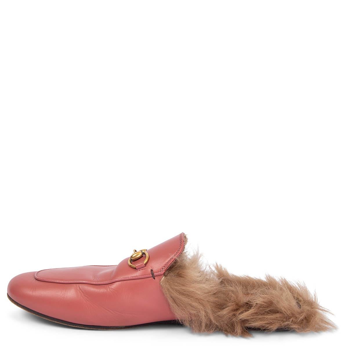 gucci fur flats