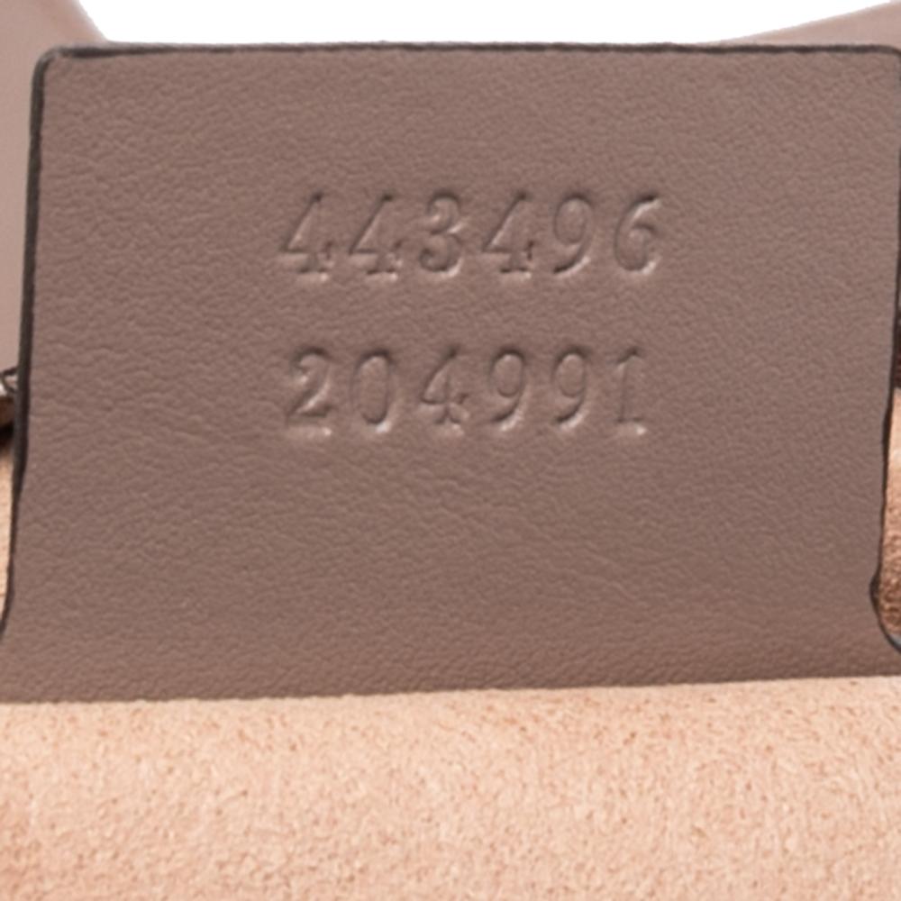 Gucci Dusty Pink Matelasse Leather Medium GG Marmont Shoulder Bag In Good Condition In Dubai, Al Qouz 2