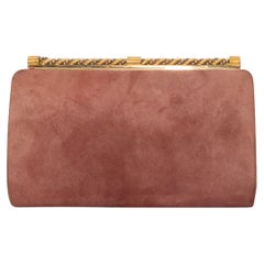 Gucci Dusty Rose Suede Clutch