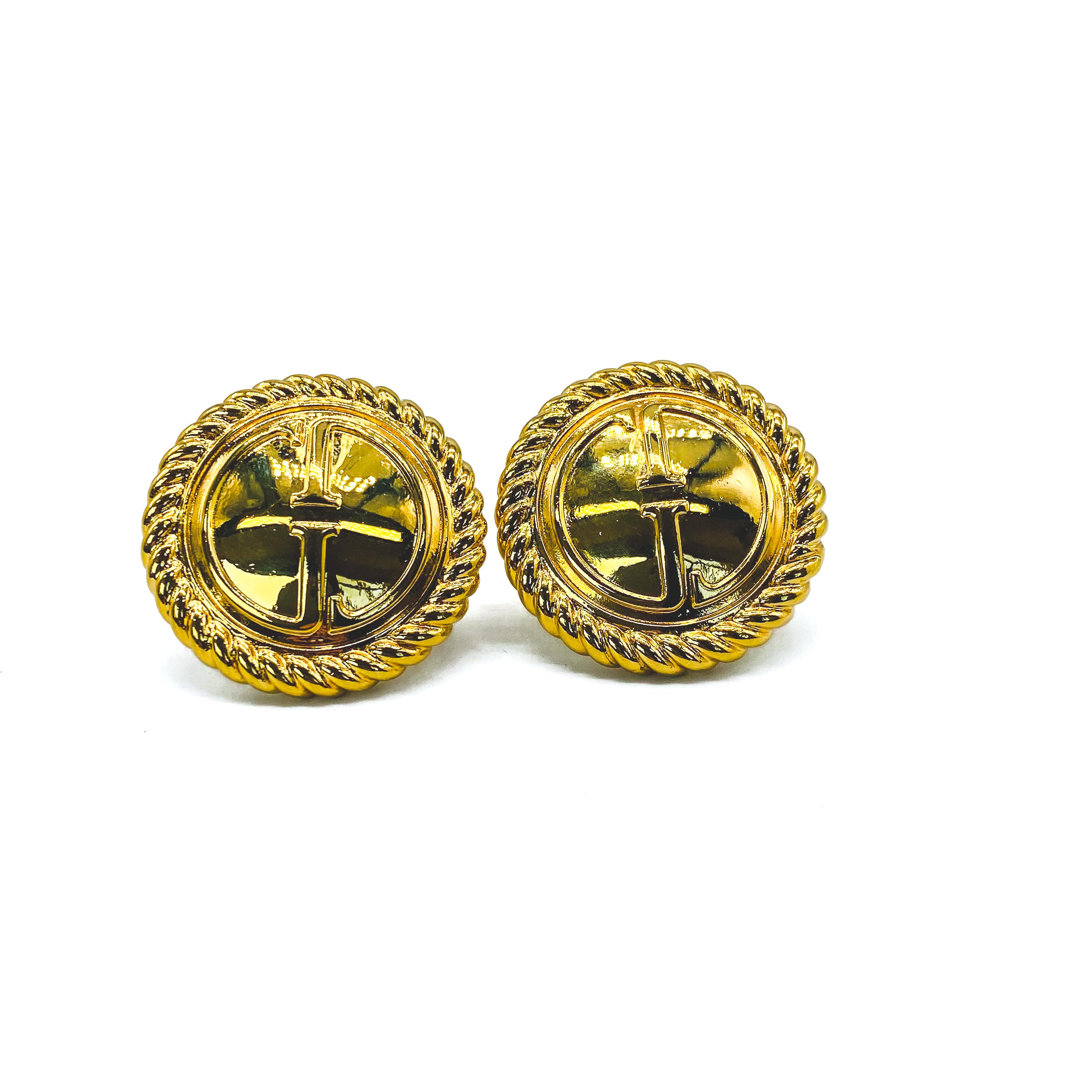 GUCCI Earrings Vintage 1990s Clip On  1