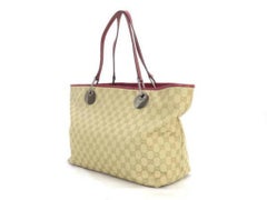 Gucci Eclipse Monogram 222901 Beige Canvas Tote