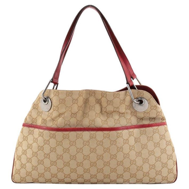 Gucci Eclipse Shoulder Bag GG Canvas Medium at 1stDibs