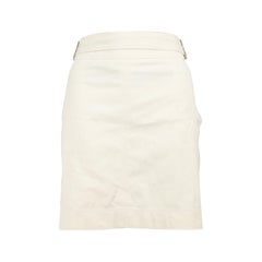 Gucci Ecru Belted Mini Skirt Size L