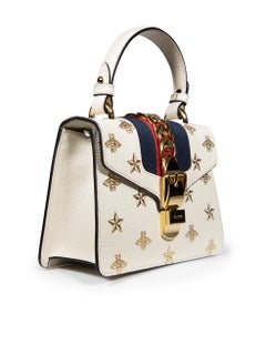 Gucci Ecru Leather Sylvie Mini Bag