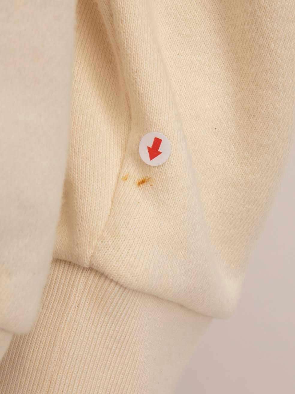 Gucci Ecru à capuche avec logo pailleté, taille M en vente 1