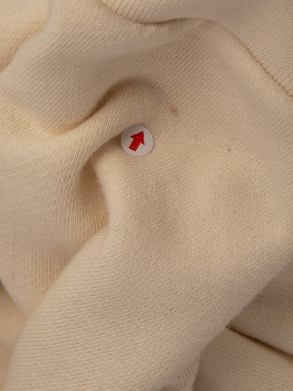 Gucci Ecru à capuche avec logo pailleté, taille M en vente 2