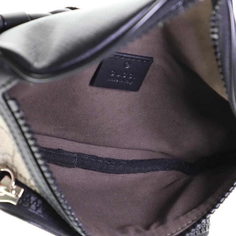 Gray Gucci Eden Waist Bag GG Coated Canvas Medium