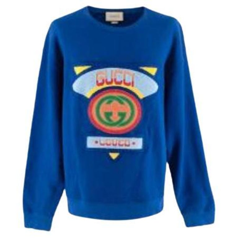 Gucci Electric Blue Cotton Jersey Loved Logo Sweatshirt at 1stDibs | gucci  loved sweatshirt, electric blue sweatshirt, electric blue hoodie
