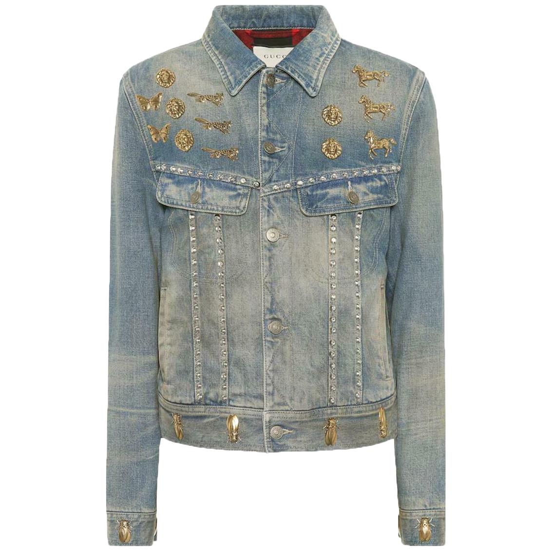 Gucci Embellished Denim Jacket 