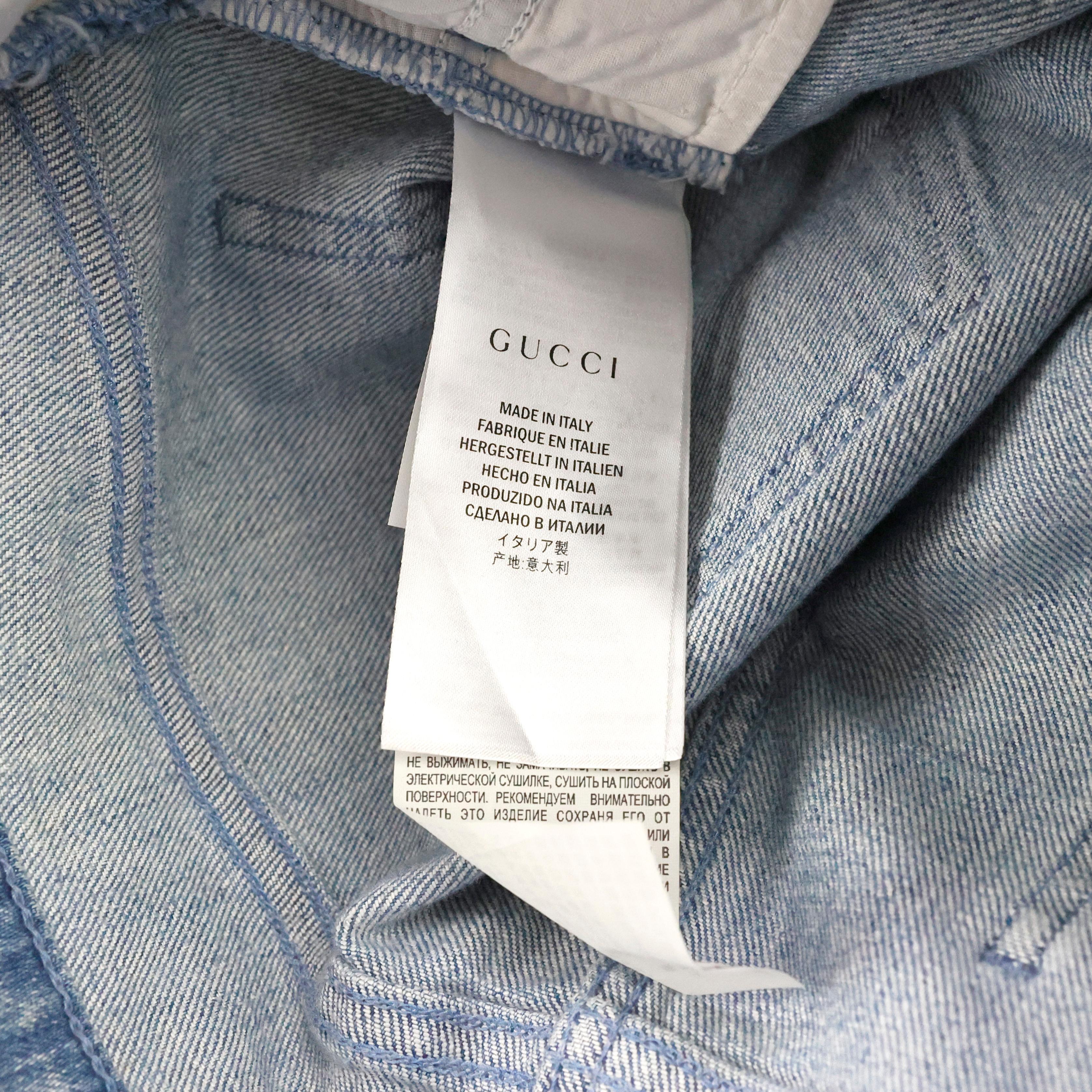 Gucci Embellished Denim Skirt 3