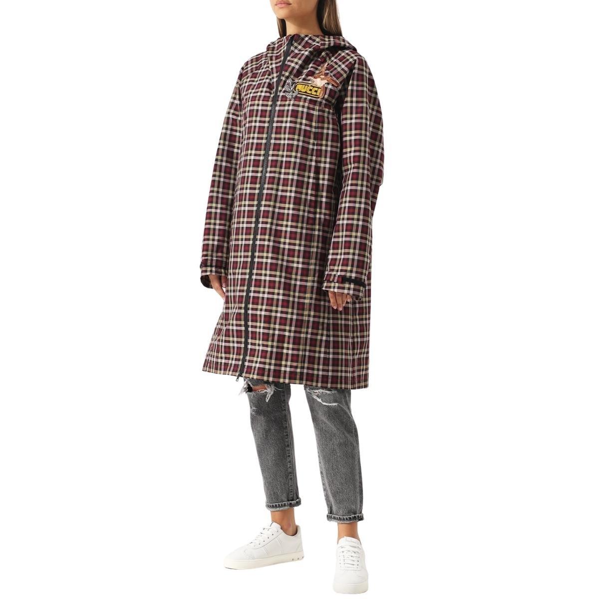 Women's Gucci Embellished Plaid Coat  IT40
