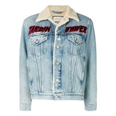 Gucci Denim Jacket - 16 For Sale on 1stDibs | gucci jean jacket, gucci embroidered denim jacket, gucci modern denim