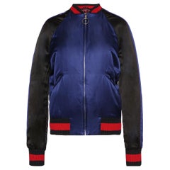 Gucci Embellished Silk-Satin Bomber Jacket