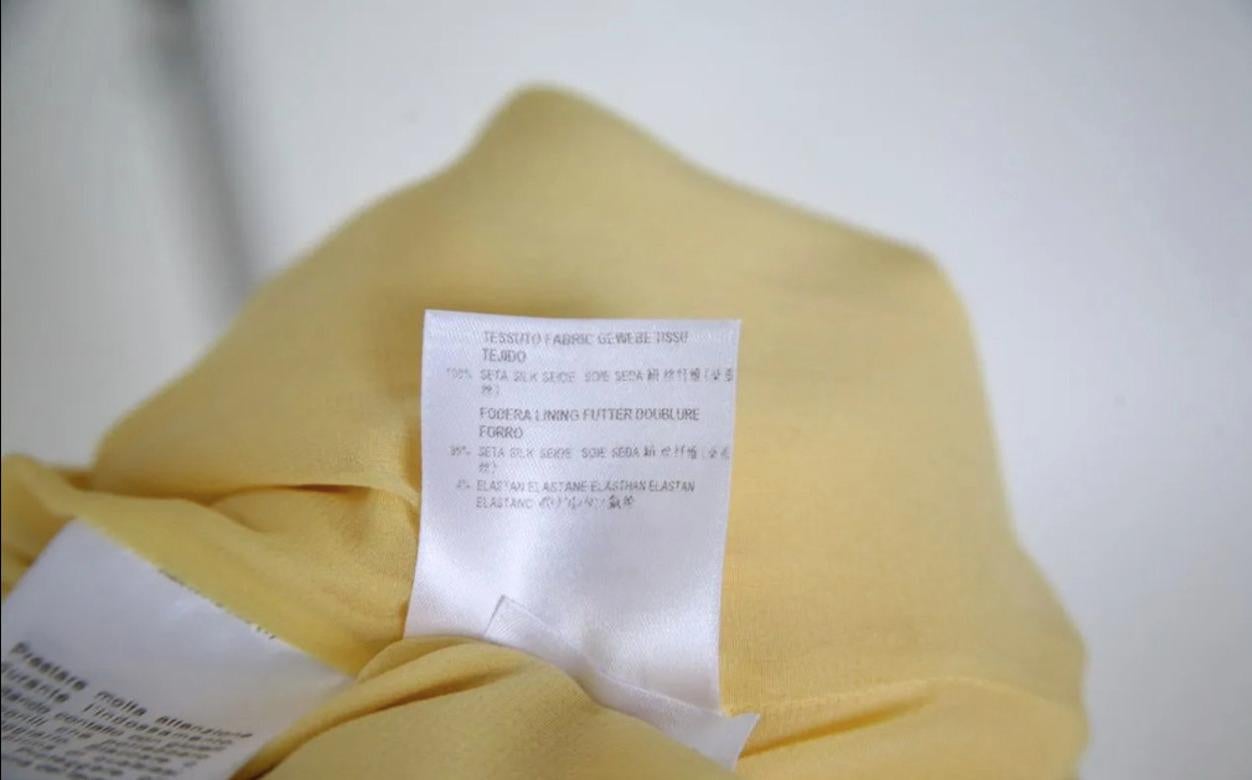 Gucci Embellished Yellow Silk Dress 5