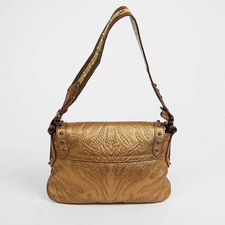 gucci embossed handbag