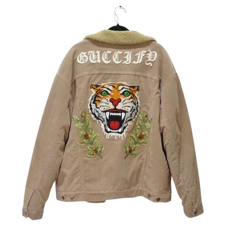 Medaille Kneden definitief Gucci Tiger Jacket - 12 For Sale on 1stDibs | gucci jacket tiger, gucci  tiger bomber jacket, gucci tiger leather jacket