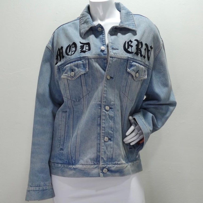 Gucci Embroidered Denim Jacket Circa 2017 For Sale at 1stDibs