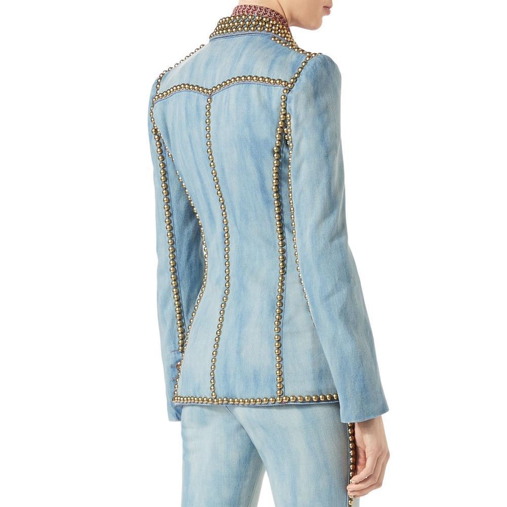 jean jacket with spikes