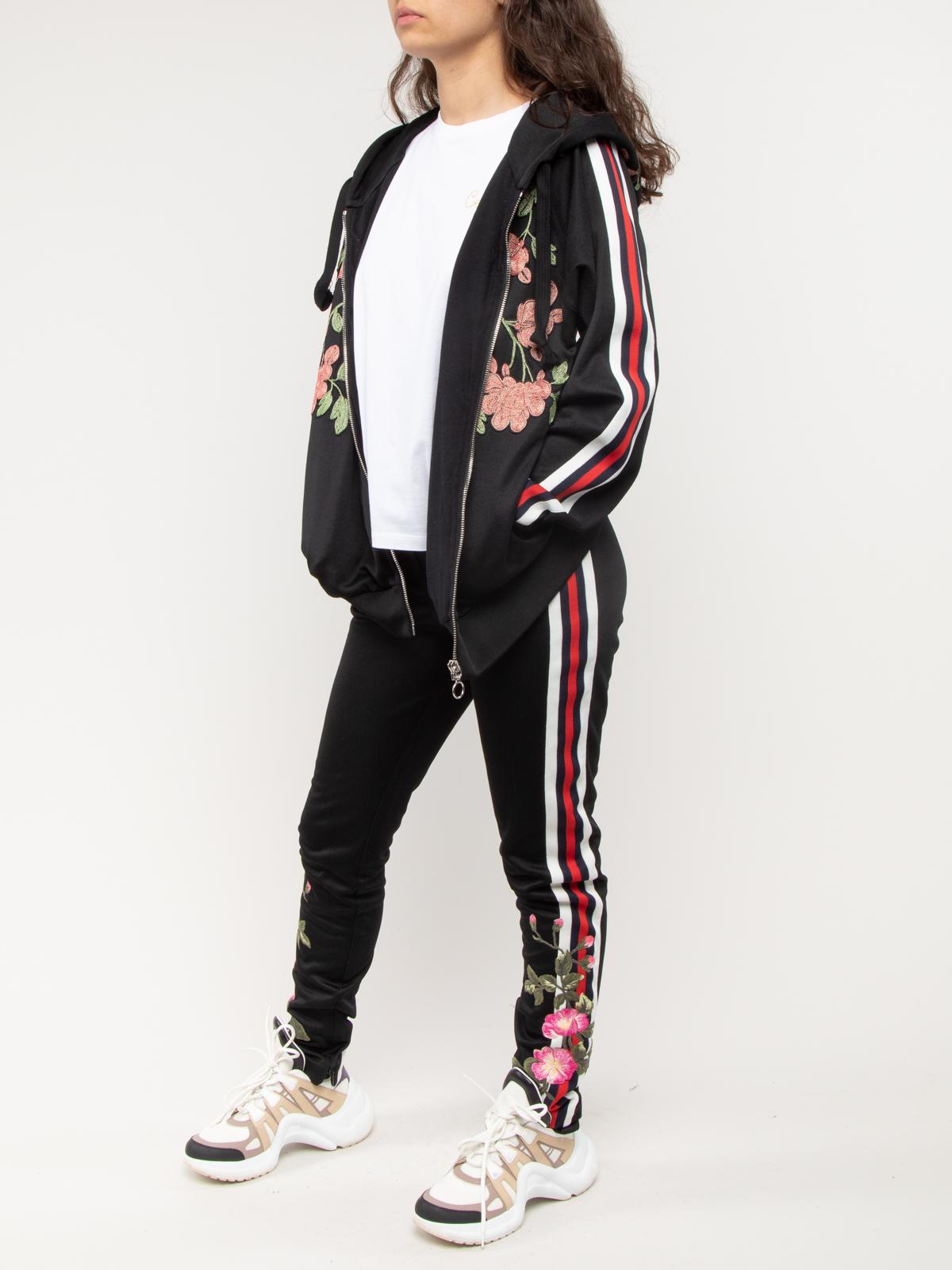 Gucci Embroidered Track Jacket and Jodpers Set Size S In Excellent Condition For Sale In London, GB