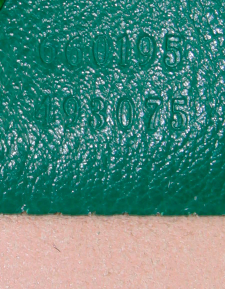 Gucci Emerald Green Small Calfskin Leather Diana Bamboo Bag w/ Strap 660195 4307 3