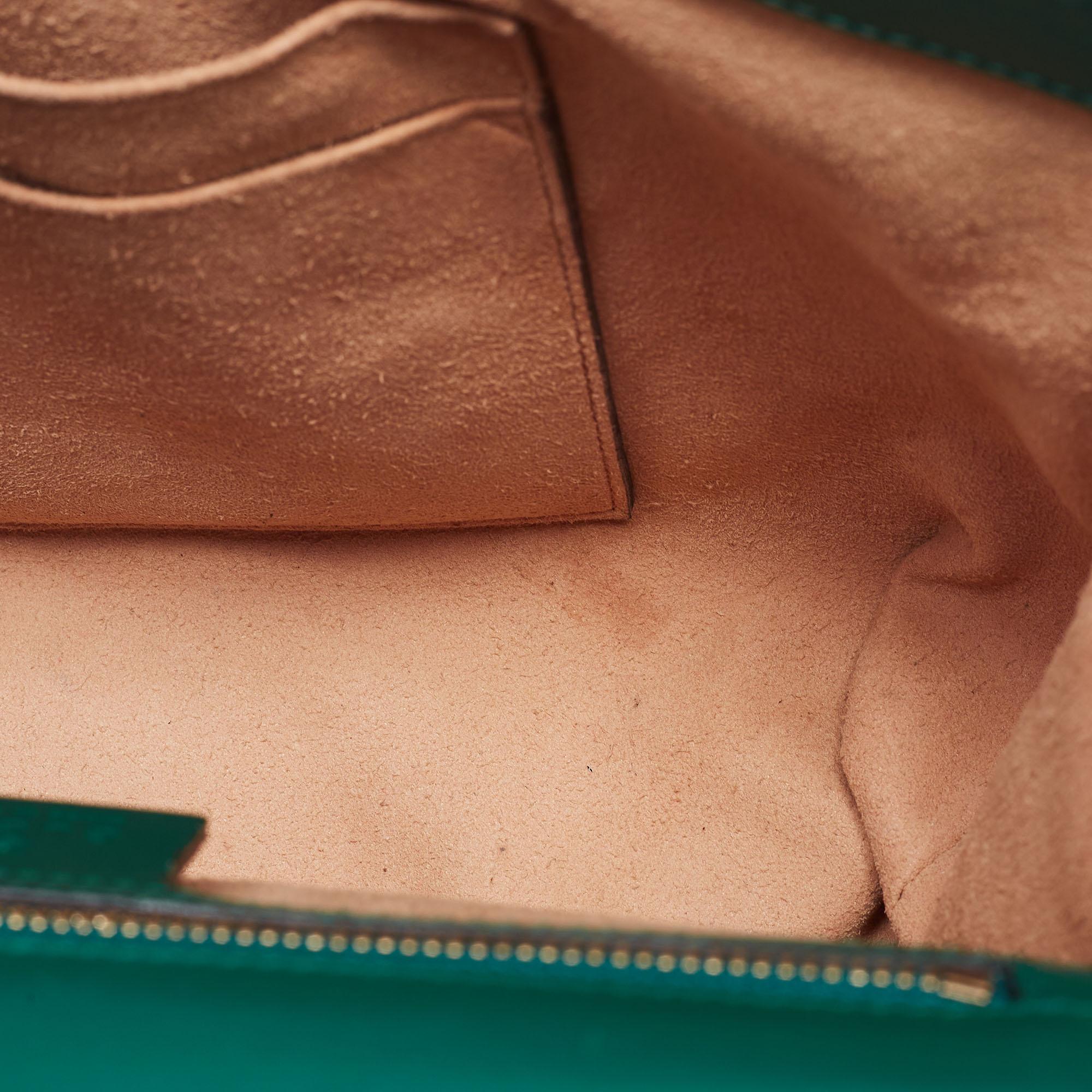 Gucci Emerald Guccissima Leather Medium Padlock Shoulder Bag 1