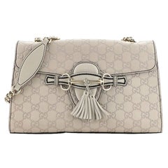Gucci Emily Chain Flap Bag Guccissima Leather Medium