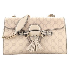 Gucci Emily Chain Flap Bag Guccissima Leather Medium