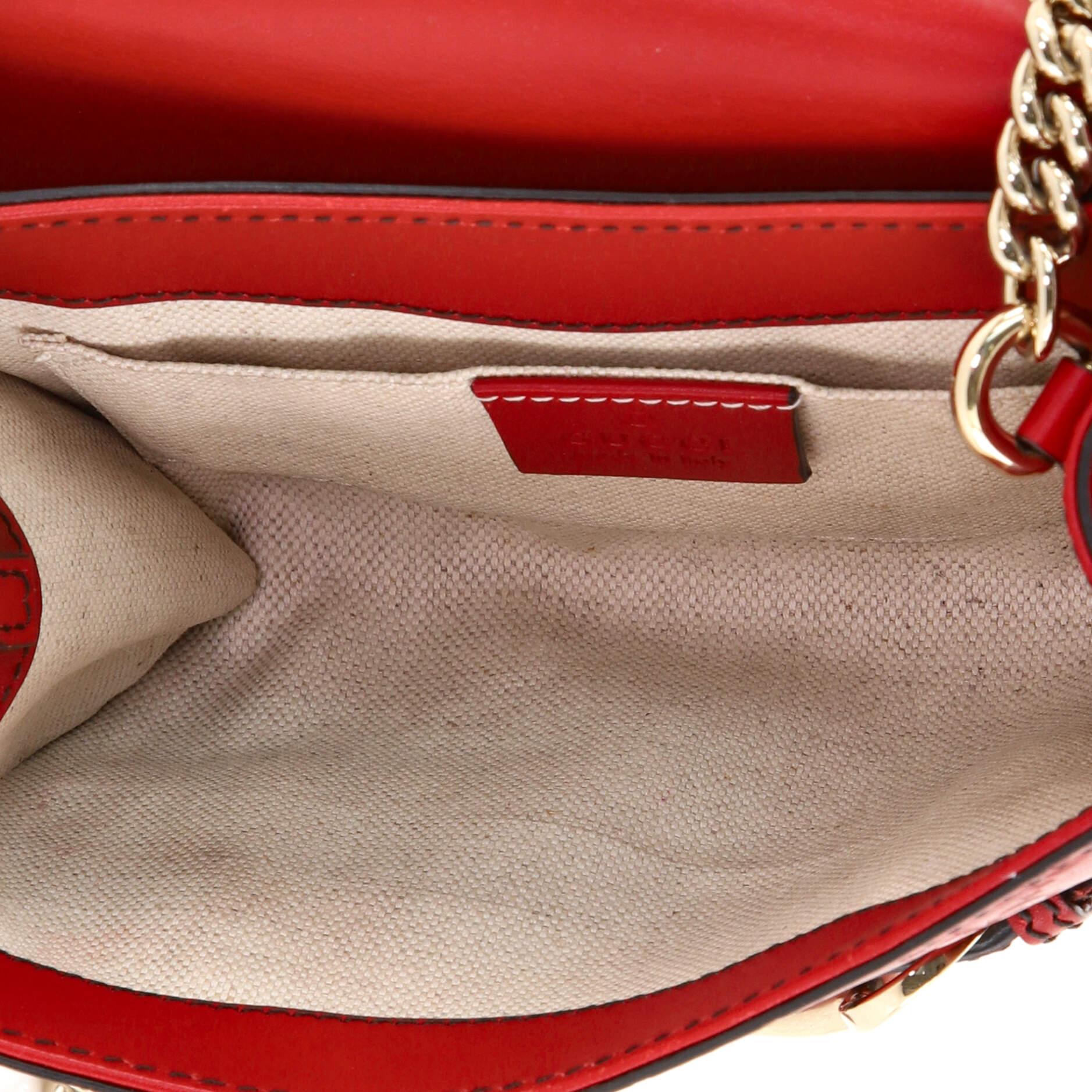 Gucci Emily Chain Flap Bag Guccissima Leather Mini 1