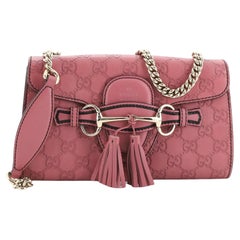 Gucci Emily Chain Flap Bag Guccissima Leather Small