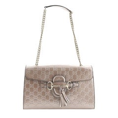 Gucci Emily Chain Flap Bag Guccissima Patent Medium