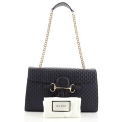 Gucci Emily Chain Flap Bag Leather Medium