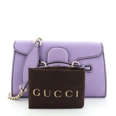 Gucci Emily Chain Flap Bag Leather Small