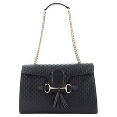 Gucci Emily Chain Flap Bag (Outlet) Microguccissima Medium