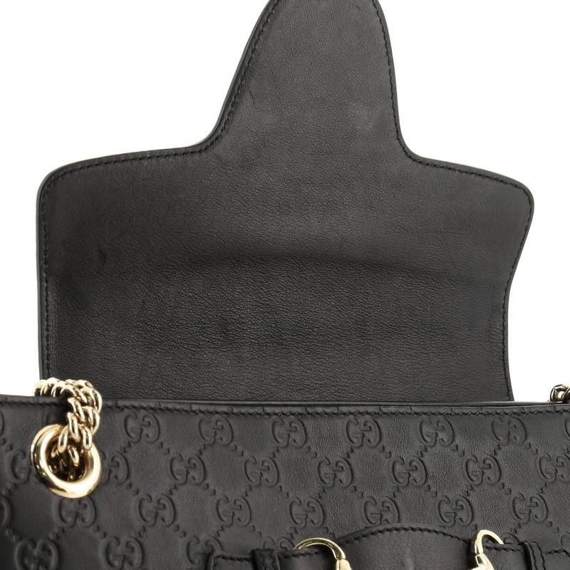 Gucci Emily Chain Flap Shoulder Bag Guccissima Leather Large 2