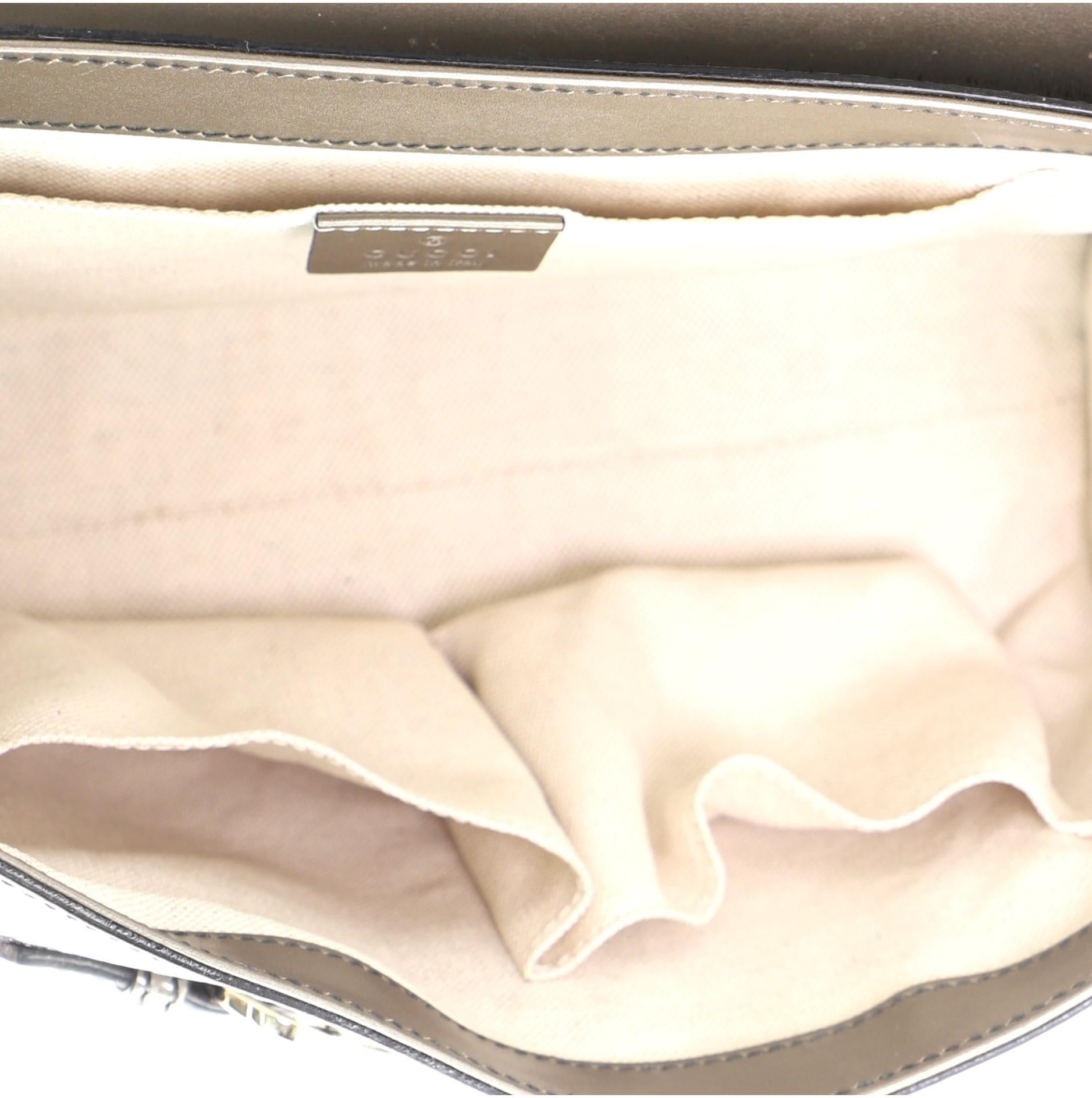 Women's or Men's Gucci Emily Chain Flap Shoulder Bag Guccissima Patent Large