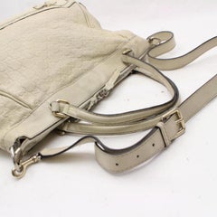 Gucci Emily Guccissima Hobo Tote 867303 Beige Patent Leather Shoulder Bag