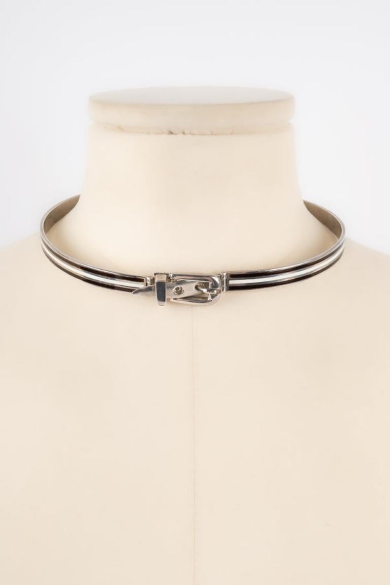 Collier Gucci en émail et argent Bon état - En vente à SAINT-OUEN-SUR-SEINE, FR